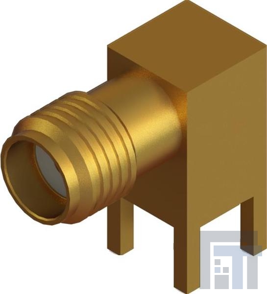 2986-6001 РЧ соединители / Коаксиальные соединители SMA F PCB Thru-Hole Conn, R/A