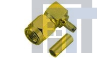 3-1478924-0 РЧ соединители / Коаксиальные соединители RF SMA PLUG HEX R/A CONN 12.6MM 6 GHz