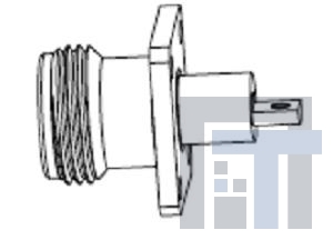 332105 РЧ соединители / Коаксиальные соединители 4.1/9.5 FMLE PNL MNT FLAT TAB