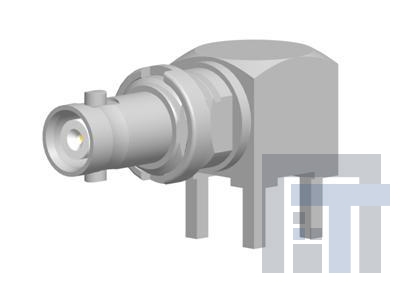 34-5024 РЧ соединители / Коаксиальные соединители HD-BNC Female RA BHD PCB MNT 4 Leg 50 Ohm