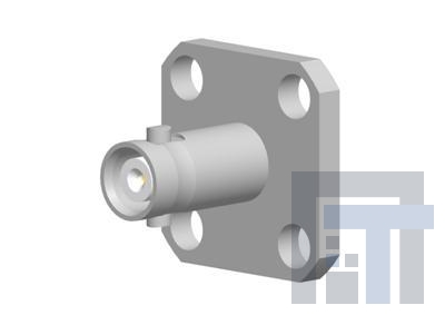 34-5025 РЧ соединители / Коаксиальные соединители HD-BNC Female REC 4 Hole Flange 50 Ohm