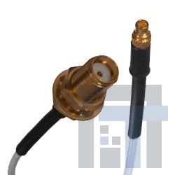 415-0070-012 Соединения РЧ-кабелей STR PLG-SMA BLKHD JK RG-178 12