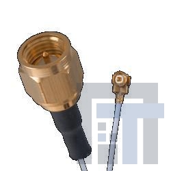 415-0089-250 Соединения РЧ-кабелей RA PLUG/STR PLUG LOW PROFILE 250MM