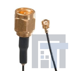 415-0090-150 Соединения РЧ-кабелей RA PLUG/STR PLUG MED. PROFILE 150MM