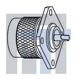 49000-SRFX РЧ соединители / Коаксиальные соединители 4-Hole Flange Panel Plug 50 OHM