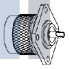 49RFX РЧ соединители / Коаксиальные соединители N PANEL RECEPT PLUG