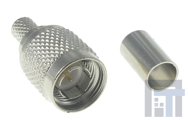 5-1814801-3 РЧ соединители / Коаксиальные соединители STR PLG HEX Nickel 75Ohm