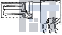 5148386-1 РЧ соединители / Коаксиальные соединители TYPE C PIN ASSY RT ANG RF