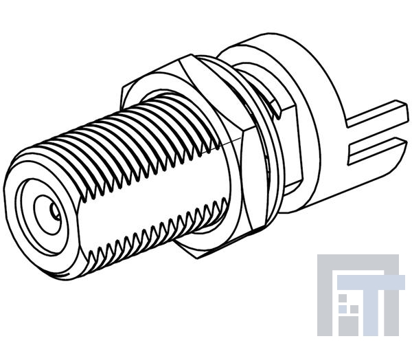 531-40212 РЧ соединители / Коаксиальные соединители F-TypeEdgeMountPCB 75 OHM