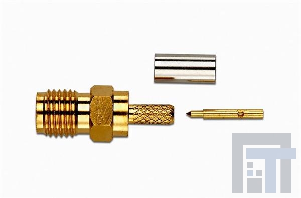 72950 РЧ соединители / Коаксиальные соединители SMA PLUG STR CRIMP REVERSE POLARITY