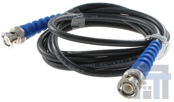 73-6351-6 Соединения РЧ-кабелей RG-58AU 50 OHM PLUGS BLUE BOOT 6FT