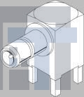 73404-0380 РЧ соединители / Коаксиальные соединители SMB JACK R/A PCB 75 JACK R/A PCB 75 OHM