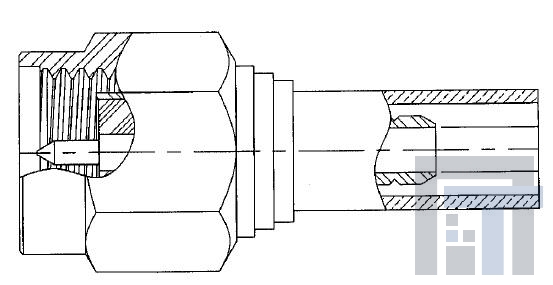 9001-1023-019 РЧ соединители / Коаксиальные соединители SMA M STR NA CR 2.6/50S