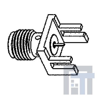 901-10309 РЧ соединители / Коаксиальные соединители SMA End Launch PCB Jack