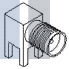 901-143-3 РЧ соединители / Коаксиальные соединители PC R/A JCK GLD SOLDER DIPPED LEGS