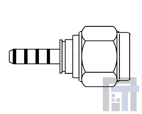 901-9201-1ASF РЧ соединители / Коаксиальные соединители SMA 50 OHM STRT