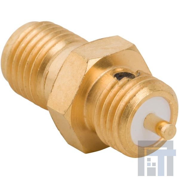 901-9841 РЧ соединители / Коаксиальные соединители BULKHEAD RECEPTACLE HEX FLANGE POST Au