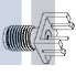 901-9864 РЧ соединители / Коаксиальные соединители RP-SMA PCB EDGE MNT