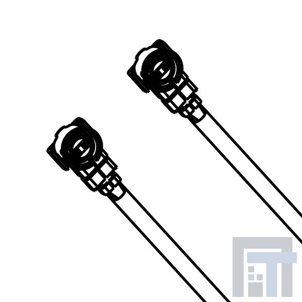 A-1PA-081-01KB2 Соединения РЧ-кабелей AMC RA PLG JMP .81MM 1000MM BLK U.FL COMP