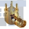 CONREVSMA002-G РЧ соединители / Коаксиальные соединители RP-SMA Female Right Angle PCB Mount-Gold