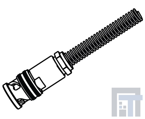 PL75-32BR РЧ соединители / Коаксиальные соединители TRB Plug STR Wrench CRMP 3-lug