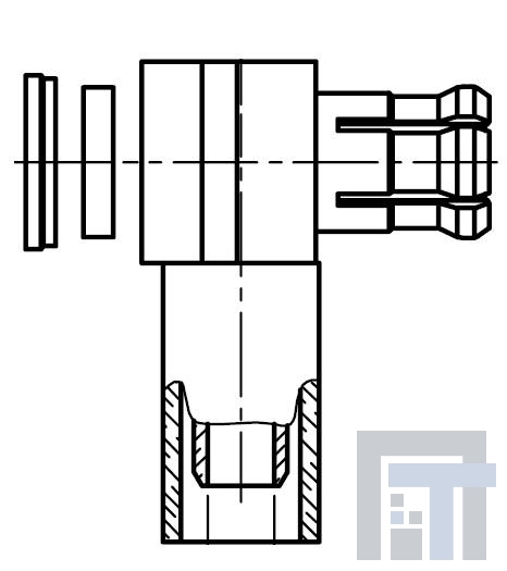 R113182000 РЧ соединители / Коаксиальные соединители PIG MML H2 CABLE CRP 2,6/50S