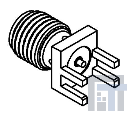 R124423223 РЧ соединители / Коаксиальные соединители SMA STRG JACK RECEP PCB SMT EDGE CARD
