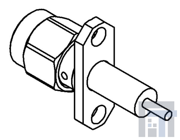 R125474000 РЧ соединители / Коаксиальные соединители SMA ADJ 2H FLNG PLUG RECP W/CYLIN CONTACT