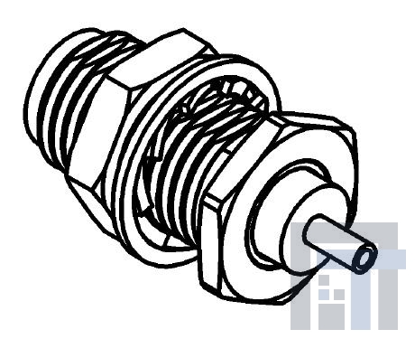 R125553000 РЧ соединители / Коаксиальные соединители SMA BLKHD JACK RECP RM W/SLDR POT CONT