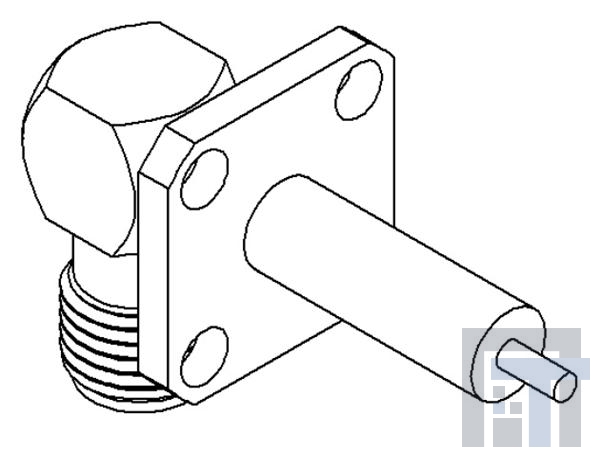 R125654450 РЧ соединители / Коаксиальные соединители SMA R/A SQF JK REC W/CYLINDRICAL CONT