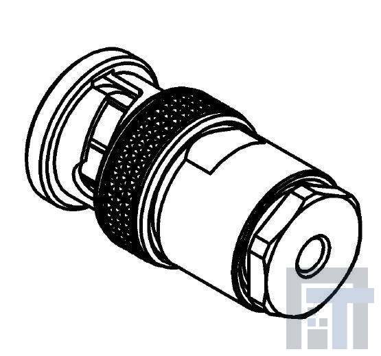 R141004000 РЧ соединители / Коаксиальные соединители BNC(M) ST PL CL 2 6/50, 100P