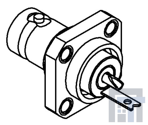 R141410000 РЧ соединители / Коаксиальные соединители BNC(F) STR SQF NC SP RCPT