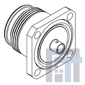 R183252007 РЧ соединители / Коаксиальные соединители StrSqrFlangeJack SoldTypeCbl.141