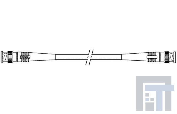 R285425000 РЧ соединители / Коаксиальные соединители 2 BNC MM 100CM 5/50 0-1.5GH