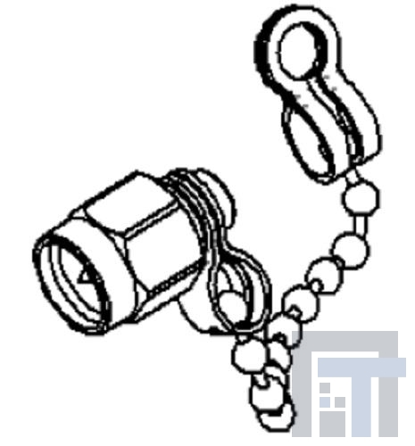 R404N05120 РЧ-клеммы TERM SMA Male 18 Ghz 1W w/Chain