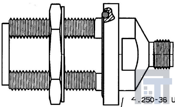 SF1104-6007 РЧ адаптеры - междусерийные SMA FtoPN F Bulkhead HermeticAdapter