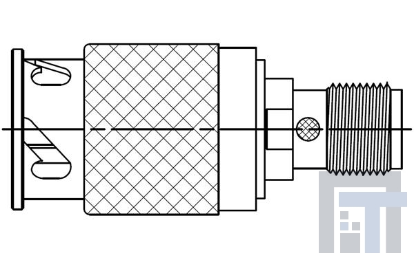 SF1122-6034 РЧ адаптеры - междусерийные ZMA Male (110  140  110 )  to SMA Female Adapter