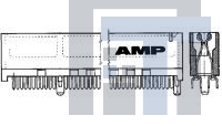 1-5650090-2 Стандартные краевые разъемы CONNECTOR ASSEMBLY DUAL POSITIONS .050