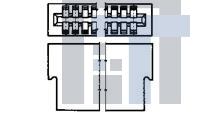 1-583717-1 Стандартные краевые разъемы HSG 25 POS 100 C/L