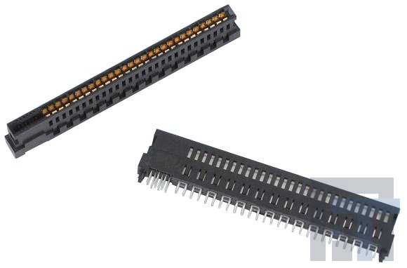 10107844-002LF Стандартные краевые разъемы HPCE, RCPT STRADDLE MNT, 36P24S