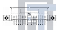 145089-1 Стандартные краевые разъемы CONN SEC II 12 POS 100 C/L R/A