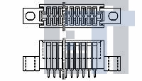 2-166949-2 Стандартные краевые разъемы DUAL LOADED/LOW PROFILE