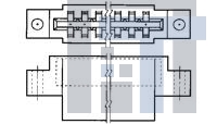 2-583859-1 Стандартные краевые разъемы HOUSING CSTL 156 C/L 8 POS