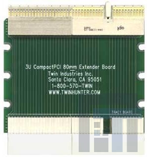 2000-3U-80EX-LF Разъемы PCI Express/PCI 3U COMPACTPCI 80mm EXTENDER 9.18X4.15
