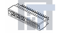 2007088-1 Стандартные краевые разъемы CONNECTOR ASSEMBLY SEC II POWER, 6P+16S