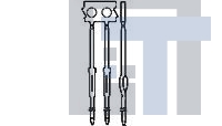 3-117249-2 Стандартные краевые разъемы POST F-THRU 100 C/L PLATED