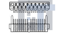 3-582152-7 Стандартные краевые разъемы 23P BLADE HDR ASSY