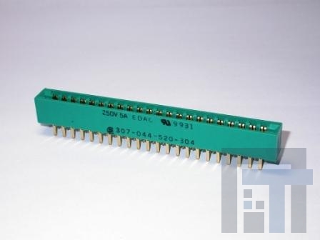 357-044-520-202 Стандартные краевые разъемы 44P SOLDER TAIL 5.08mm ROW SPACE
