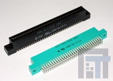 395-026-520-202 Стандартные краевые разъемы 26P SOLDER TAIL 5.08mm ROW SPACE