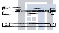 4-1437353-7 Стандартные краевые разъемы OEC G6031VR CARD GUIDE LOCKING 90 MM